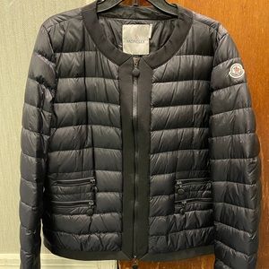 Moncler black lightweight down jacket